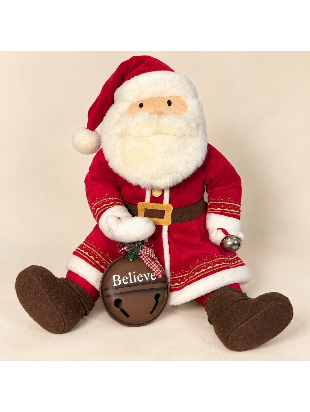 Hallmark Polar Express Santa Claus 19" Plush Talking Motion Bell NOT WORKING